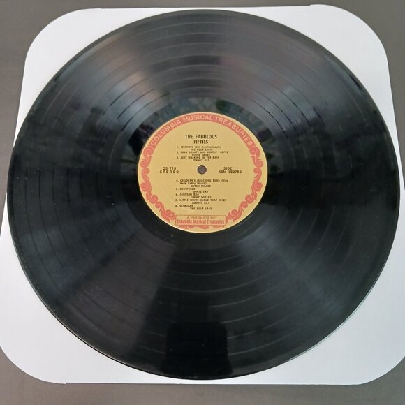 The Fabulous 50s 2 Record Set Vinyl VTG 1977 Columbia House DS 716 & DS 717 VG - Picture 3 of 14